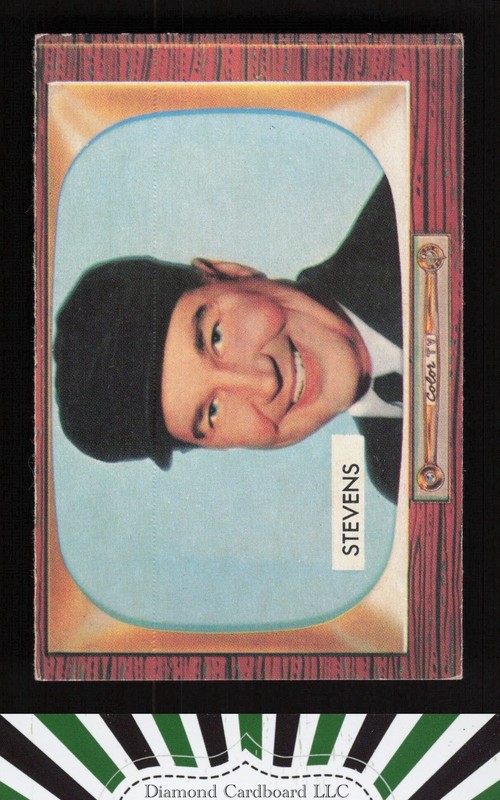 1955 Bowman #258 John W. Stevens VGEX, front