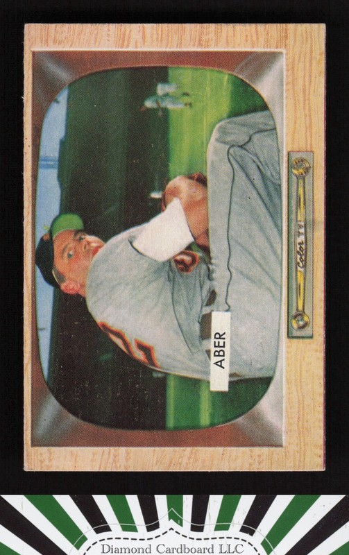 1955 Bowman #24 Al Aber VG, front