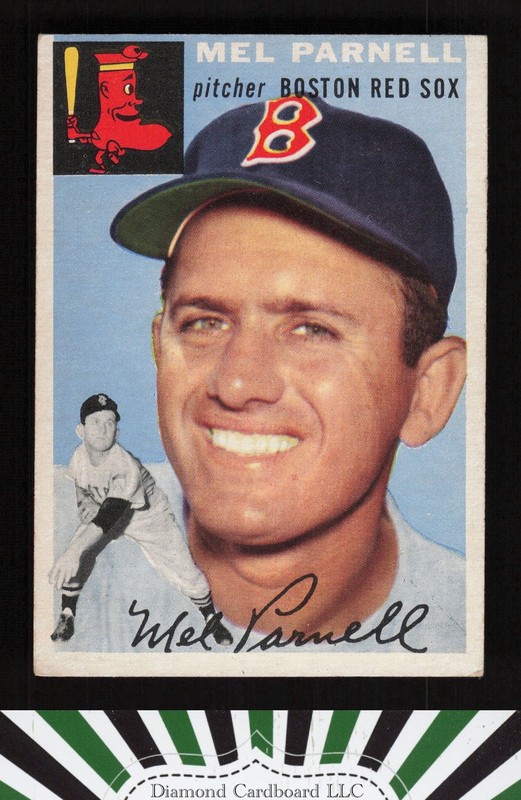 1954 Topps #40 Mel Parnell VGEX i, front