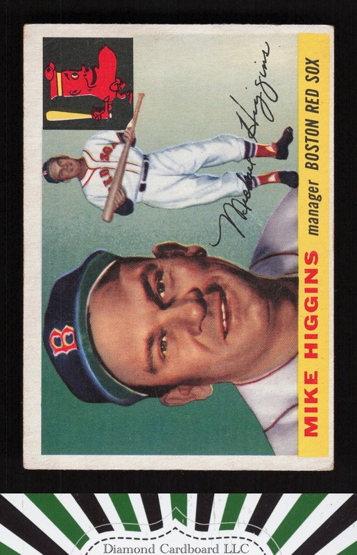 1955 Topps #150 Mike Higgins VG d, front