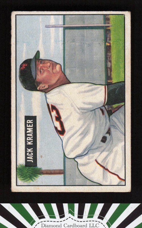 1951 Bowman #200 Jack Kramer VG, front
