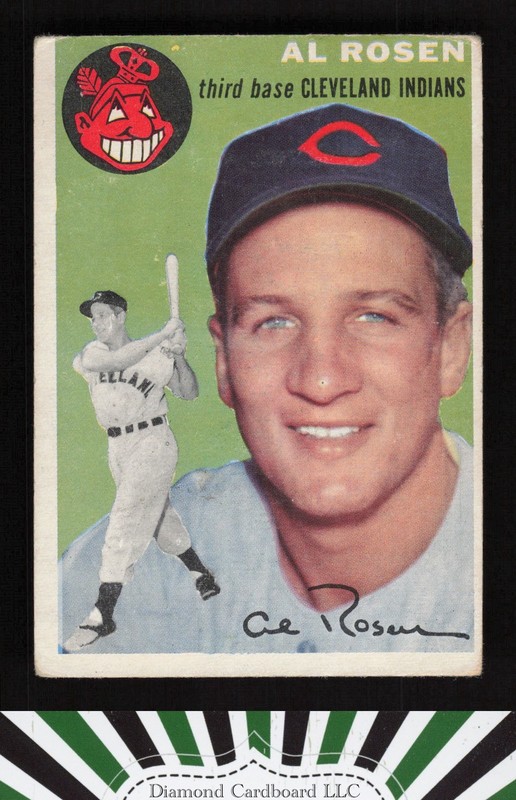 1954 Topps #15 Al Rosen VG k, front