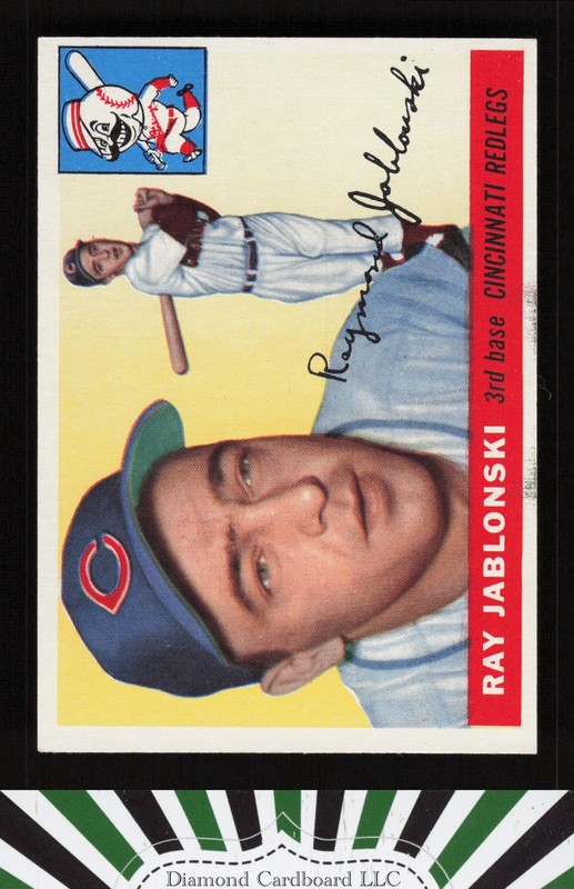 1955 Topps #56 Ray Jablonski EX a, front