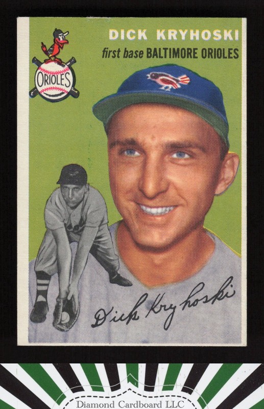 1954 Topps #150 Dick Kryhoski VG+ [EXTREMELY SHARP] b, front
