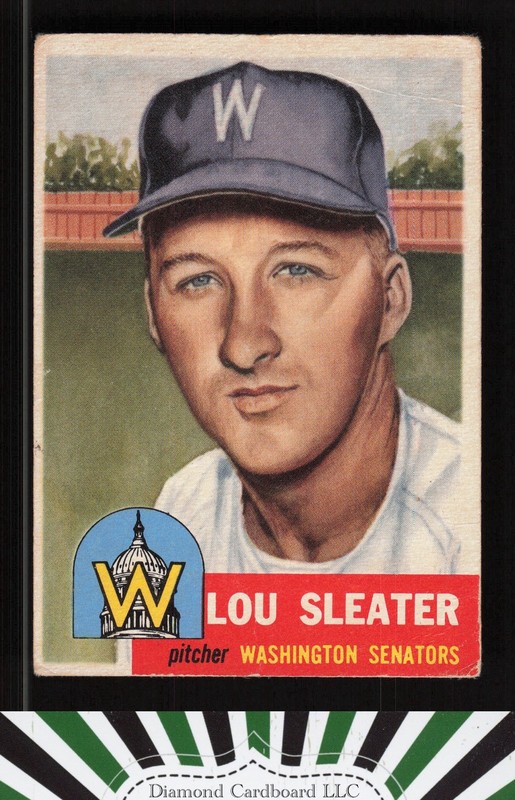 1953 Topps #224 Lou Sleater FR a, front