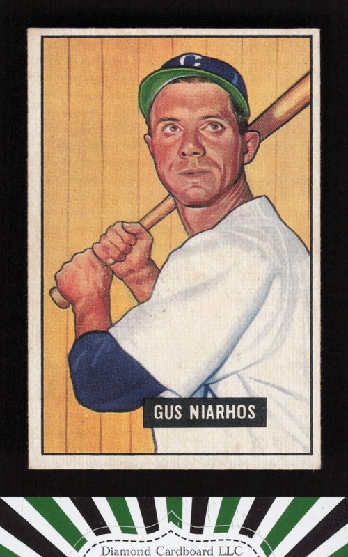 1951 Bowman #124 Gus Niarhos EX, front