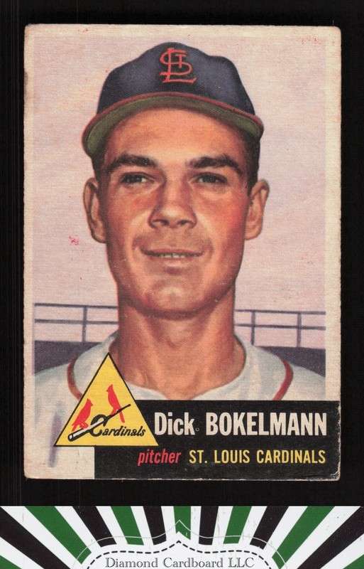 1953 Topps #204 Dick Bokelmann FR a, front