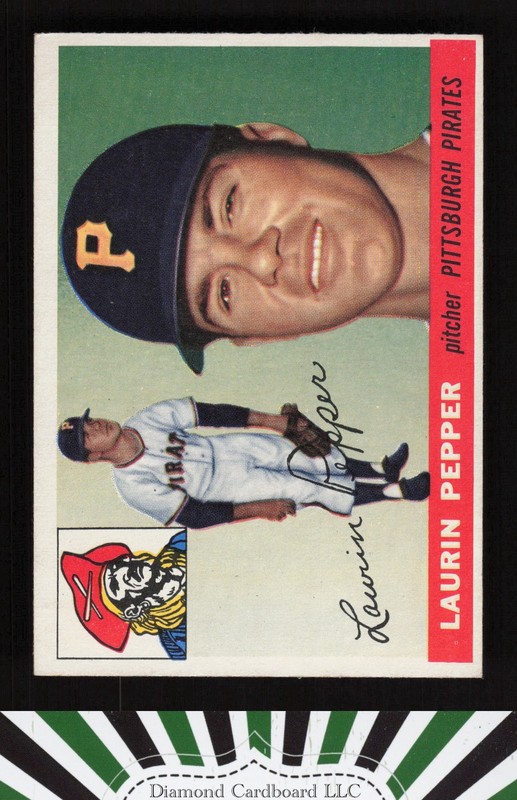 1955 Topps #147 Laurin Pepper EX k, front