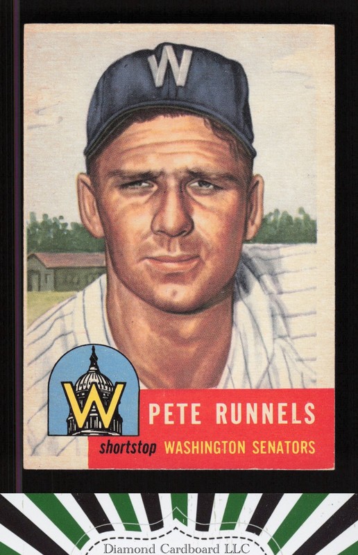 1953 Topps #219 Pete Runnels VGEX d, front