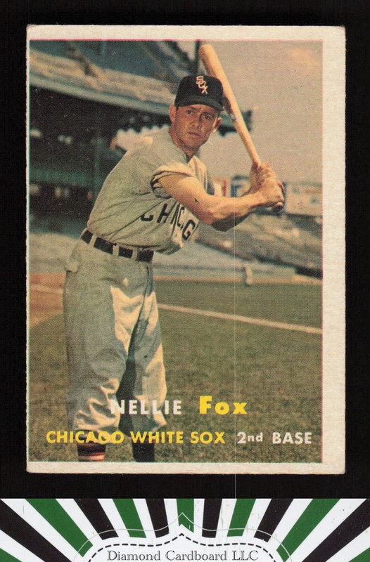 1957 Topps #38 Nellie Fox VGEX l, front