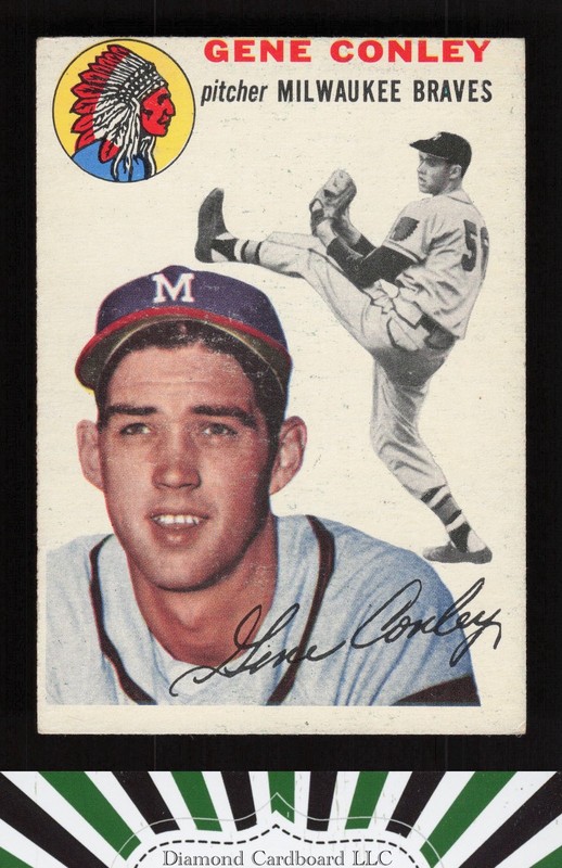1954 Topps #59 Gene Conley VGEX a, front