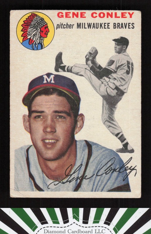 1954 Topps #59 Gene Conley VG f, front