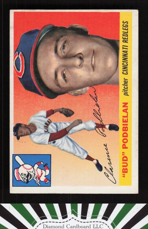 1955 Topps #153 Bud Podbielan VGEX g, front