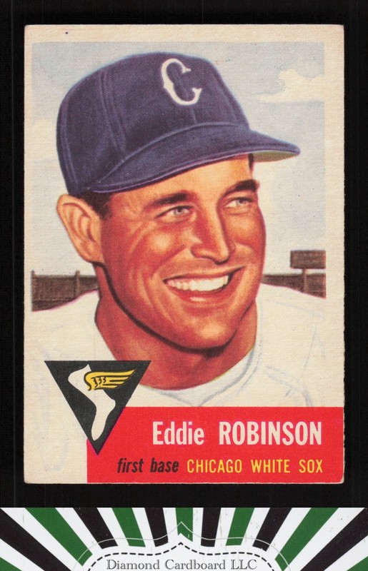 1953 Topps #73 Eddie Robinson VGEX g, front