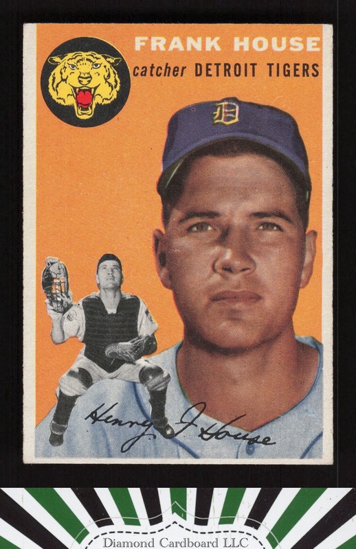 1954 Topps #163 Frank House VGEX j, front