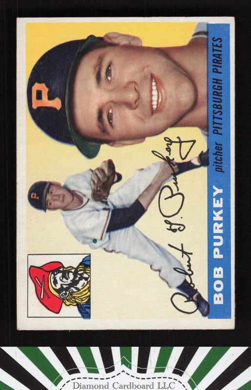 1955 Topps #118 Bob Purkey VG+ l, front