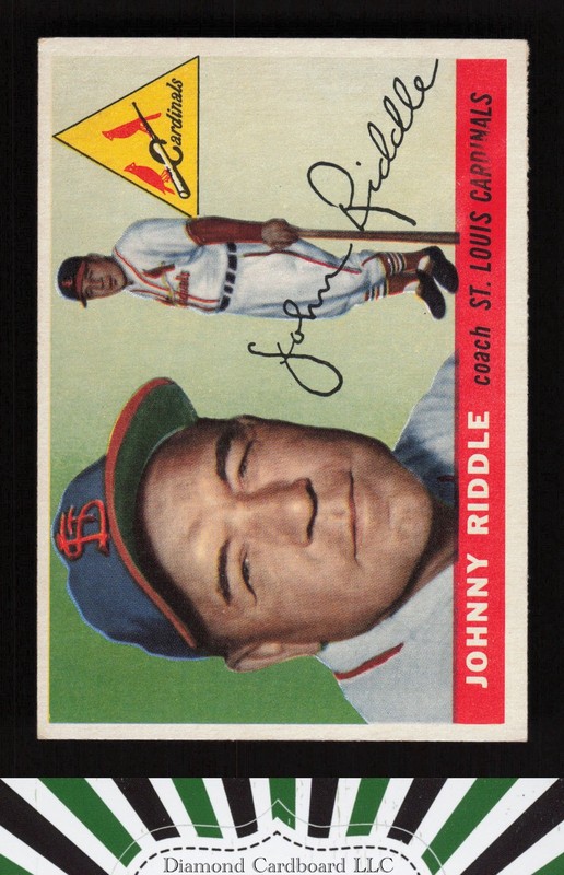 1955 Topps #98 Johnny Riddle VGEX+ c, front
