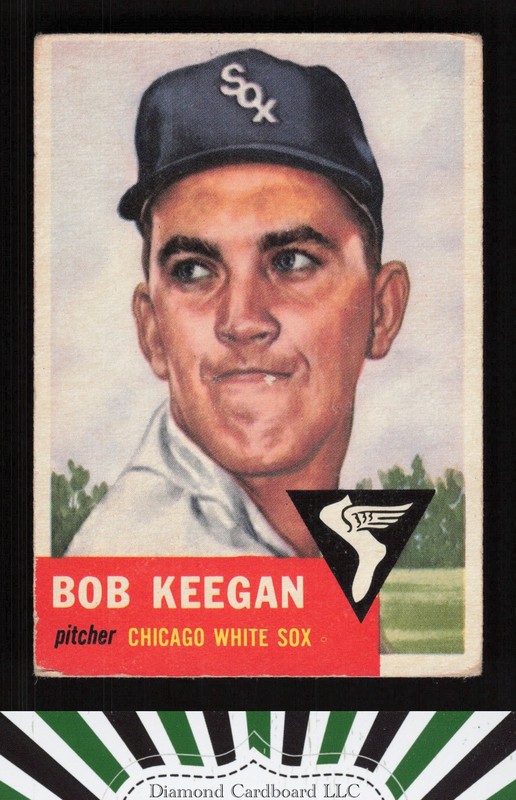 1953 Topps #196 Bob Keegan VG c, front