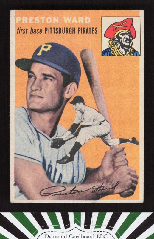 1954 Topps #72 Preston Ward EX f, front