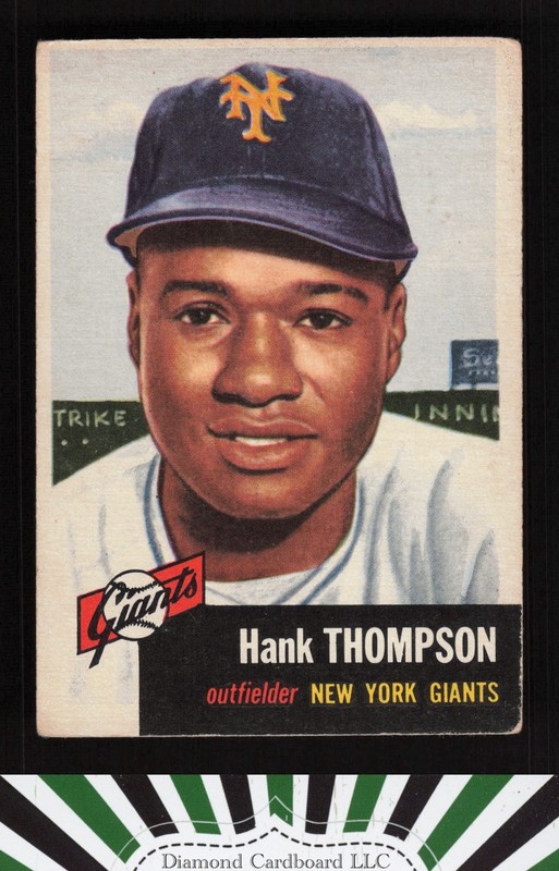 1953 Topps #20 Hank Thompson VG+ b, front