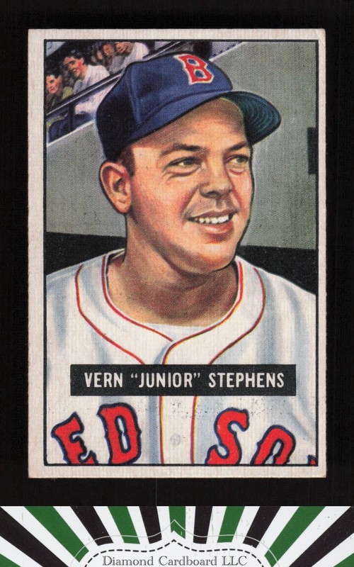 1951 Bowman #92 Vern Stephens VGEX, front