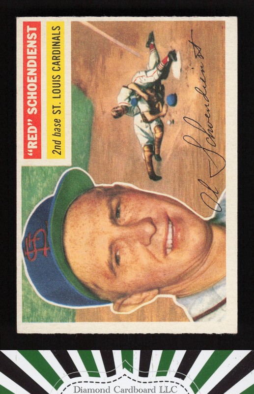 1956 Topps #165 Red Schoendienst VGEX+ n, front