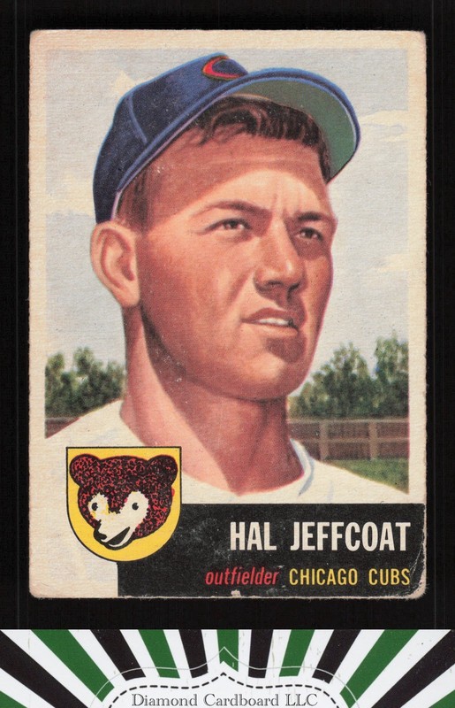 1953 Topps #29 Hal Jeffcoat GD b, front