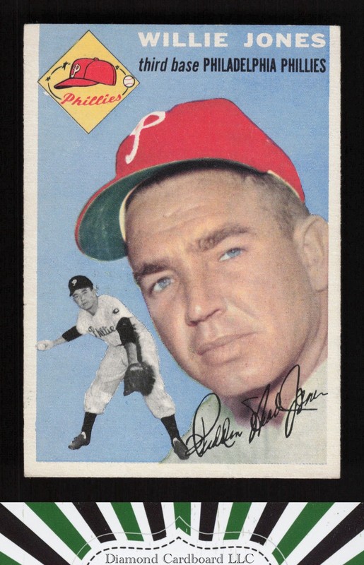 1954 Topps #41 Willie Jones EX j, front