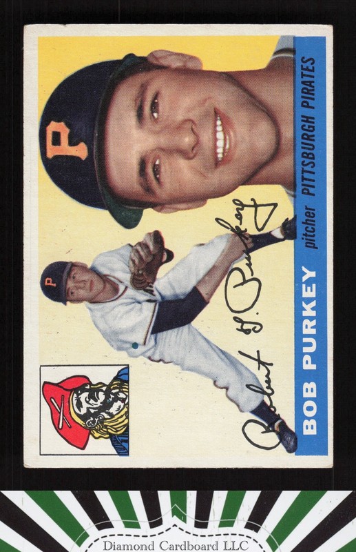 1955 Topps #118 Bob Purkey VGEX c, front