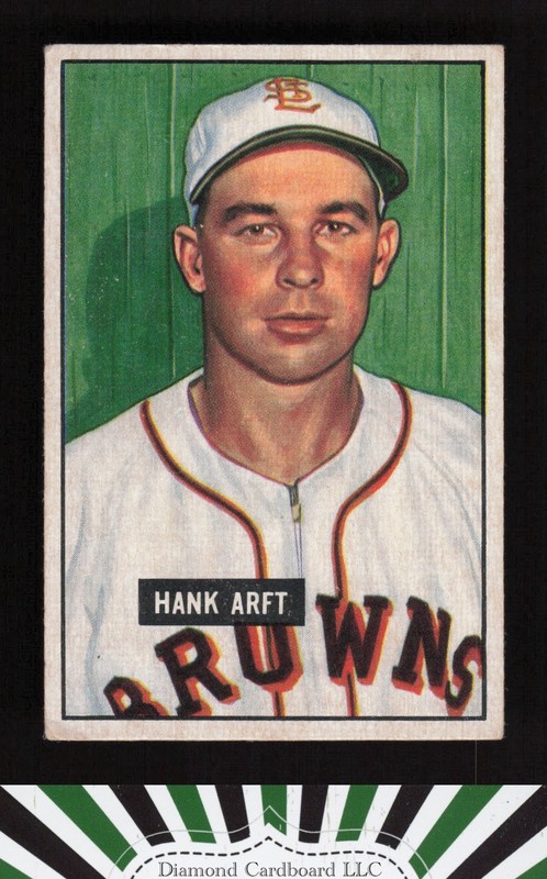 1951 Bowman #173 Hank Arft VGEX [CENTERED], front