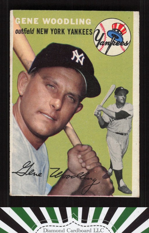 1954 Topps #101 Gene Woodling GD+ g, front
