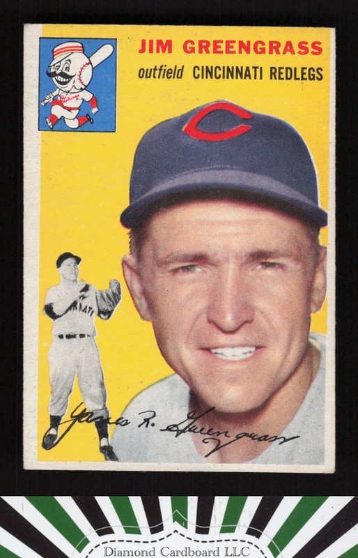 1954 Topps #22 Jim Greengrass EX h, front