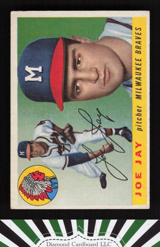 1955 Topps #134 Joe Jay VGEX b, front