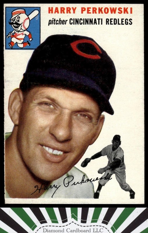 1954 Topps #125 Harry Perkowski EX (MC) n, front
