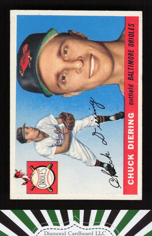 1955 Topps #105 Chuck Diering VG+ [GREAT EYE APPEAL] f, front