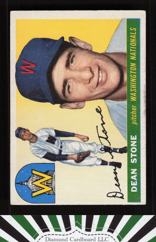 1955 Topps #60 Dean Stone VGEX d, front