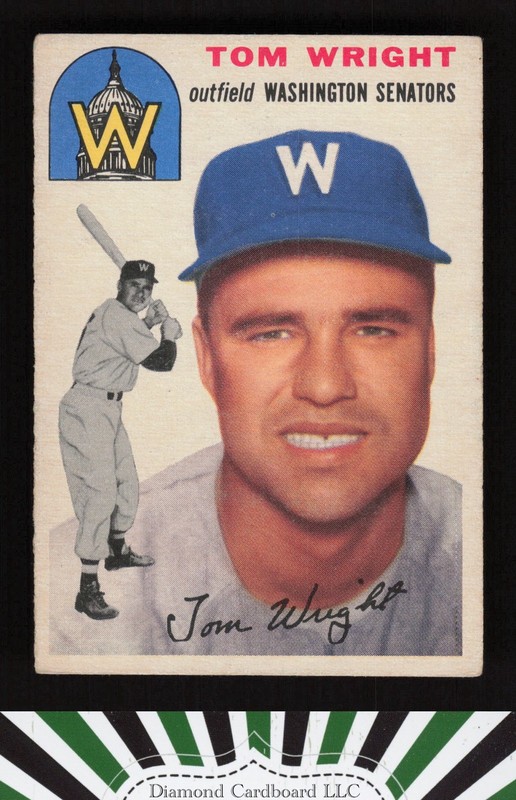 1954 Topps #140 Tom Wright VGEX n, front