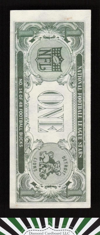 Topps Bucks #14 Yale Lary, back