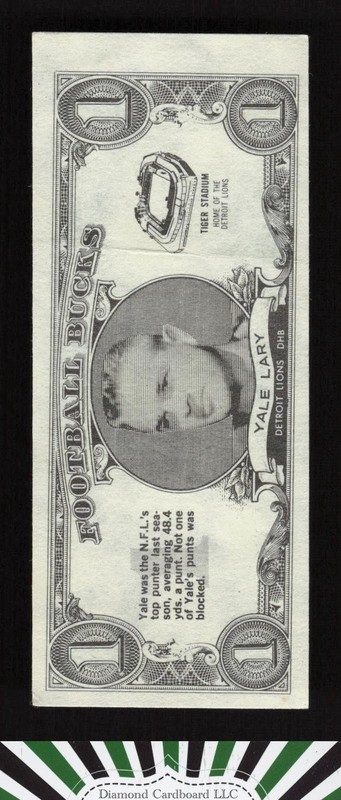 Topps Bucks #14 Yale Lary, front