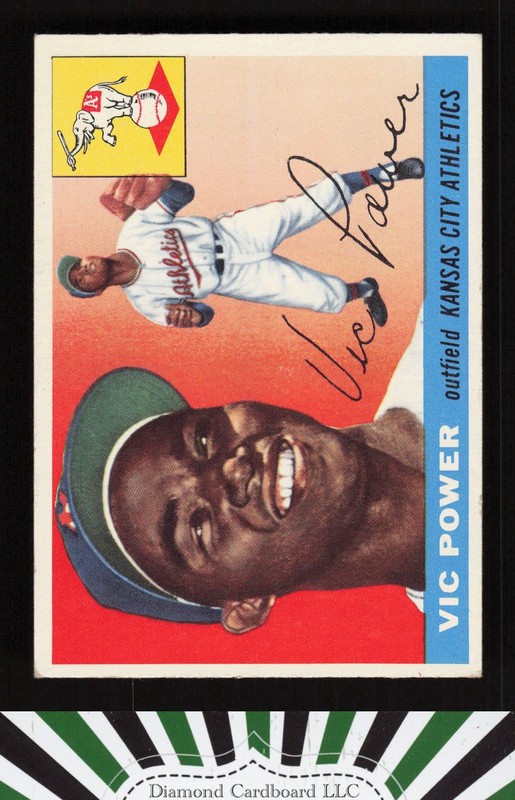 1955 Topps #30 Vic Power VGEX h, front