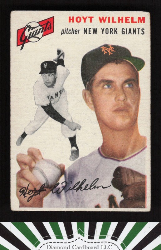 1954 Topps #36 Hoyt Wilhelm VG+ e, front