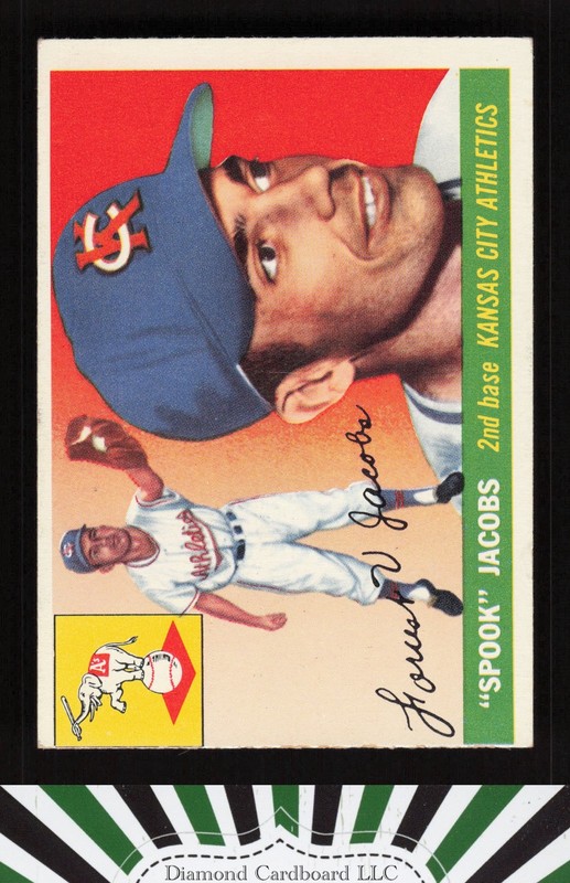 1955 Topps #61 Spook Jacobs VGEX (MC) g, front