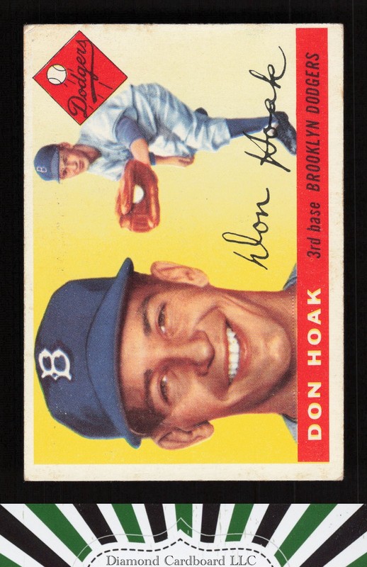 1955 Topps #40 Don Hoak VGEX p, front