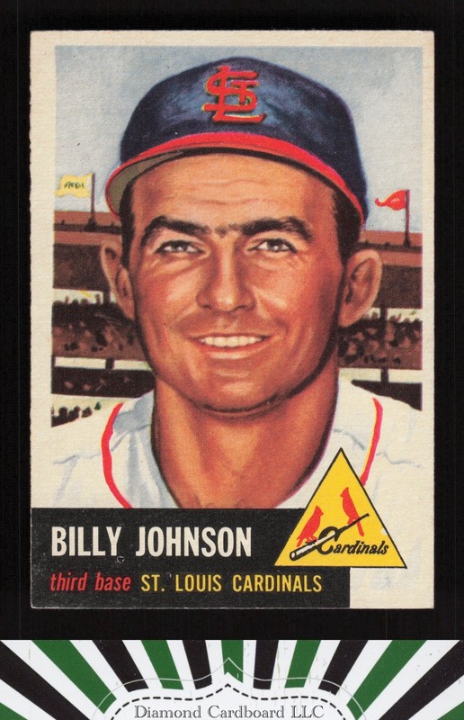 1953 Topps #21 Billy Johnson VGEX e, front