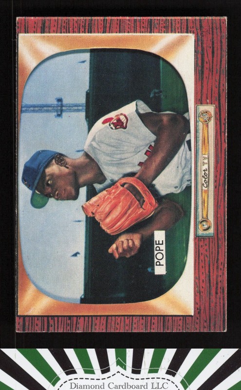 1955 Bowman #198 Dave Pope EX (MC), front