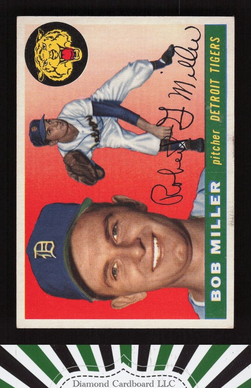 1955 Topps #9 Bob Miller VGEX+ (DEAD CENTERED] i, front