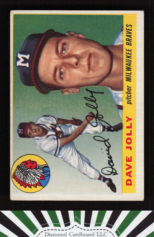 1955 Topps #35 Dave Jolly VGEX i, front