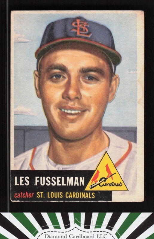 1953 Topps #218 Les Fusselman VG d, front