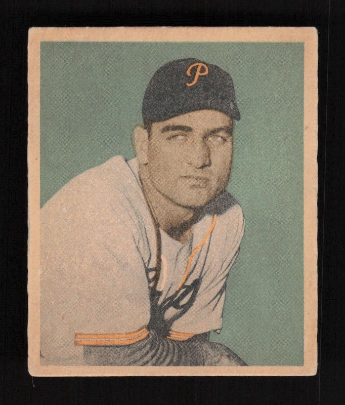 1949 Bowman #93 Ed Stevens VGEX, front