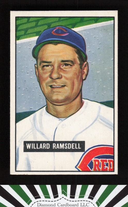 1951 Bowman #251 Willard Ramsdell EX, front
